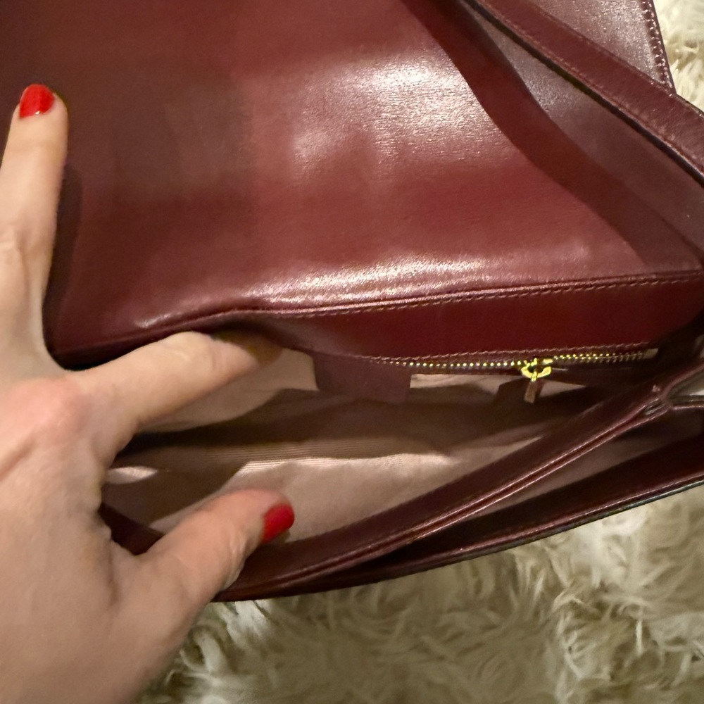 Gucci crossbody bag in BURGUNDY - Picture 7 of 9